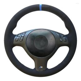 Steering Wheel Covers Non-Slip Suede Car Braid Cover For E46 E39 330i 540i 525i 530i 330Ci M3 2001-2003 Interior Accessories