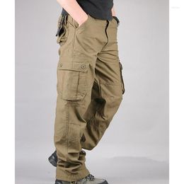 Men's Pants Men's Cargo Casual Mens Pant Multi Pocket Military Overall Men Outdoors Long Trousers 30-44 Plus Size