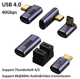 USB 4 Charging Converter OTG TypeC Adapters 40Gbps Data Transfer for Thunderbolt 4 / 3 USB C Adapter 8K 60Hz 100W