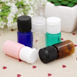 5ml Colorful PET Bottles Empty Small Plastic Jars With Flip Lids Mini Cosmetic Packaging Sample Bottle LX1288