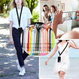 Cell Phone Straps Charms 1PC Universal Lanyards Crossbody Patch Travelling Hiking Portable Detachable Neck Hanging Rope Strap Outdoor Smartphone