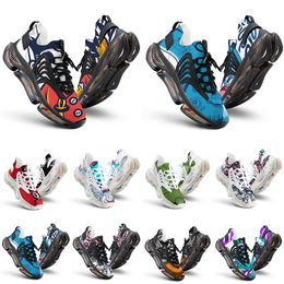 الأحذية الجمركية رجال نساء Runnings Shoe DIY Color74 Black White Blue Reds Reds Mens Mens Tuckeds Outdoors Sports Sneaker Trainer Walking Walking