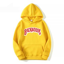 Men's Hoodies Sweatshirts Men Backwoods printing Hoody Streetwear Man Autumn Winter Fleece Warm Hip Hop Oversized Hooded Pullover Tops 221117