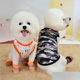 Dog Apparel Dogapparel Cats Vest Cool Breathable Dogs Clothes Summer Wear Puppy Apparels Many Sizes 4 5Md D2 Drop Delivery Home Gard Dh3Up