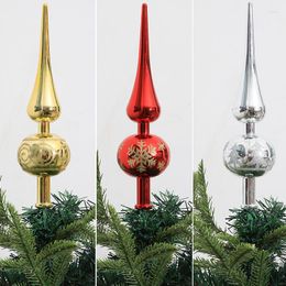 Christmas Decorations Tree Decor Electroplating Colorful Tip Shaped Ball Pendant Xmas Gift For Home