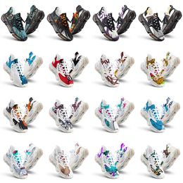 men women custom running shoes artoon animal design diy word black white blue red mens trainer 0315