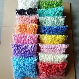 Decorative Flowers Wreaths Lot 500Pcs Diameter 3cm Foam Rose Artificial Gifts Box Diy Wedding Christmas Home Decor art materials 221118