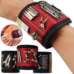 Tool Bag Strong Magnetic Wristband Portable For Screw Nail Nut Bolt Drill Bit Repair Kit Organiser Storage 221117