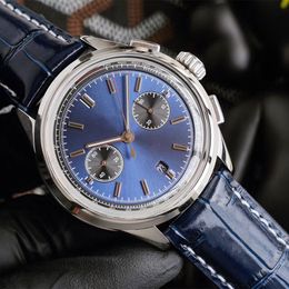 Watch Mens Watches Mechanical Movement 42mm Leather Strap Sapphire Waterproof Design Wristwatch stravagante Needle Clasp
