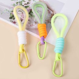 1PC Cell Phone Straps Charms Fluorescent Mesh Landyard For Bags Braided Strips Keycord Hanging Accessories Keychain Mobile Chain