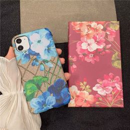 Fashion Designers Mobile Phone Case Geranium Design For IPhone 14 Pro Max Plus 13 12 11 Xsmax Xr Soft Phone Cover