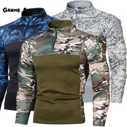 Men's Hoodies Sweatshirts Mens Tactical Combat Zipper Men Military Uniform Camouflage Shirt US Army Clothes Camo Long Sleeve Jogger Coats 221117