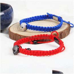 Charm Bracelets Fashion Cz Skl Bracelets Men And Women Rame Bracelet With Stainless Steel Beads Drop Delivery Jewellery Dh6Qd