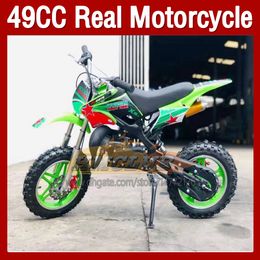 49CC 50CC 2 Stroke Motorbike Gasoline Scooter ATV off-road Superbike Child vehicle MINI Motorcycle Adult Children Two wheel Sports Dirt Bike Boy Girl Birthday Gifts