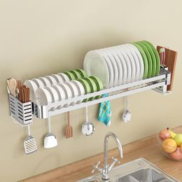 Kitchen Storage Plate Holder Shelf Cup Movable Pot Lid Rack Sink Cupboard Porta Tempero Organizer GTJ50