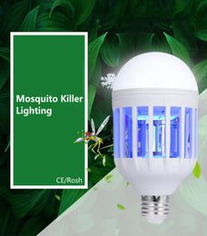Mosquito Killer Bulbs15W E27 LED LED UV Lulbo Trappola elettrica Luce interna 2 modalità Elettronica Anti Insetto Wasp Wasp Fly Greenhouse Ou