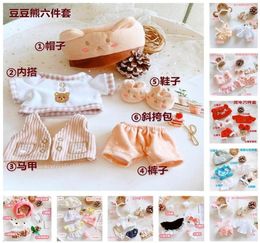 20cm doll clothes Lovely hat Satchel bag suit dolls accessories for our generation Korea Kpop EXO idol Dolls gift DIY Toys YIBO 22