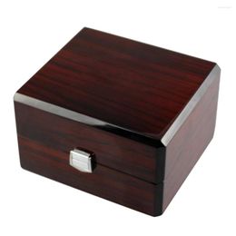 Watch Boxes Luxury Wood Single Slot Storage Organizer Display W/ Removable Cushion