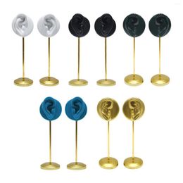 Jewellery Pouches 2 Pieces Earring Display Stand Ear Hooks Hanger Shelf For Dresser Desktop