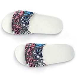 Sapatos personalizados DIY fornecem fotos para aceitar chinelos de personalização sandálias slide djss mass feminino confortável