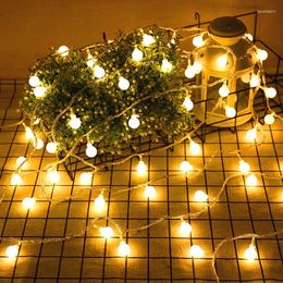 Strings USB/Battery Balls LED Lights Fairy String Garland Christmas Decorations For Home Outdoor Wedding Party Decor Garden