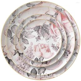 Dinnerware Sets Creative Hand-painted Mosaic Ceramic Plate Moonlight Steak Home Cake Snack Japanese And Korean Cuisine