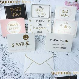 Other 10 Pc/ Lot Greeting Cards Creative Paper Lovely Valentines Day Card Happy Lovers Shaped For Drop Delivery Jewellery Packaging Dis Dhnqc