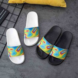 Women's Summer Soft Bottom Slippers Ladies Fashion Outdoor Wear Sides Indoor Home Leisure Shoes Couples PVC Plastic Flip Flops J220716