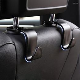 Hooks 2pcs Car Seat Back Vehicle Hidden Headrest Hanger For Handbag Shopping Bag Coat Storage Black Hook Organiser