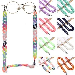 Eyeglasses chains Fashion Acrylic Sunglasses Chain Women Men Exaggerated Reading Glasses Lanyard Hanging Neck Strap Cord 221119