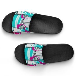 أحذية مخصصة DIY توفر الصور لقبول تخصيص Slippers Sandals Slide Baja Qlalsj Mens Womens مريحة