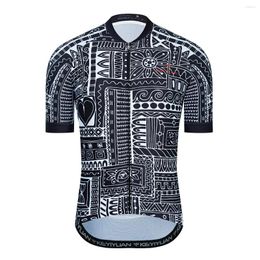 Racing Jackets KEYIYUAN Funny Cycling Shirt Men Short Sleeve Cycle Wear Bicycle Clothes Road Bike Jersey MTB Tops Equipacion Ciclismo