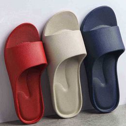 New Summer Bathroom Shoes Geometric Home Women Sandals Antislip Ecofriendly Eva Couple Girl Slides Indoor Massage Slippers J220716