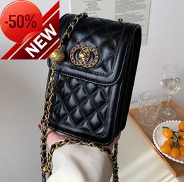 Store Has 80% Off Wholesale This Year's Popular Small Bag for Women 2023 New Fashion Versatile Net Red Ins Lingge Chain Mobile Phone