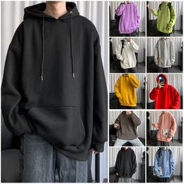 Men's Hoodies Sweatshirts Hooded Sweater Men's Thickened Casual Winter Shirts Round Neck Couple Sweater Long Sleeve Sweater 221119