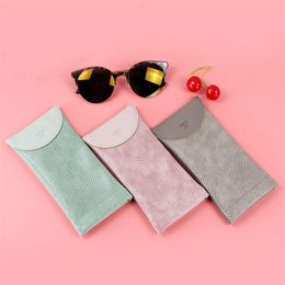 Sunglasses Cases Snake Pu Leather Eyewear Glasses Box Bag Spectacle Accessories For Women Men 221119