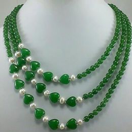 Charming Jewellery 10MM NATURAL GREEN JADE BEAD NECKLACE 18" AAA