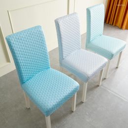 Chair Covers 1/4 Pieces Cool Cover Elastic And Thickened Modern Integrated Dinning Chairs Light Colour