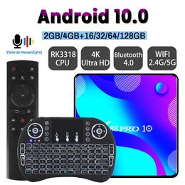 X88 PRO 10 Android 11.0 TV Box 2.4G&5.8G Wifi RK3318 4GB 32GB 64GB 128G Fast Tv Receiver Set Top Box G20S Voice Control