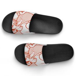Anpassade skor DIY tillhandahåller bilder för att acceptera anpassnings tofflor Sandaler Slide Kamka Herrkvinnor bekväma