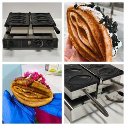 Bread Makers Commercial Women Shape Waffle Making Machine 3 Pcs Mini Girl Lily Maker Non Stick CoatingSnack Machines Cooking Appliance