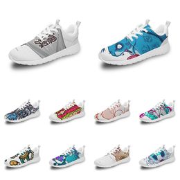 Anime Women Men Custom Animal Shoes Sports Cartoon Design Diy Word Black White Blue Red Colourful Outdoor Mens Trainer Wo S S Bd B s