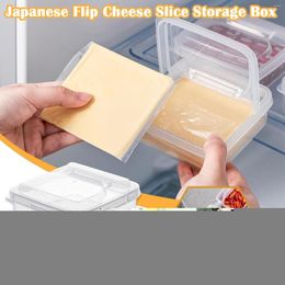 Storage Bottles Japanese Style Cheese Slice Box Onion Ginger Butter Container Cubes Organiser Flip Garlic Plastic Fruit Separately I4w6