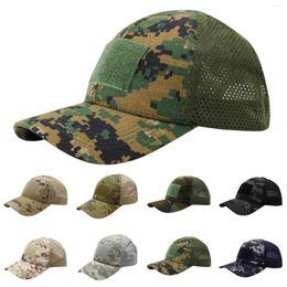 Ball Caps Male Female Neutral Summer Camouflage Grid Baseball Dome Adjustable Hat Visors