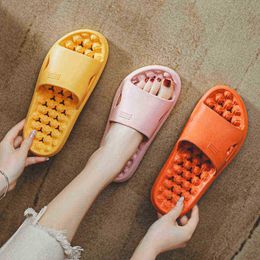 Eva Slippers Summer Female Bathroom Leaking Massage Couple Home Indoor Bath Sandals Male J220716