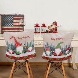 Chair Covers Back Rest Cover Christmas Letter Dwarf Patterns Seat Slipcover Dust Cap Protective Tools For