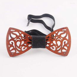 Bow Ties Ly Men Handmade Wooden Tie With Adjustable Strap For Anniversary Birthday Wedding DOD886