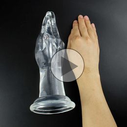 Beauty Items Super Large Penis Fist Anal Plug Huge Dildo Butt Silicone G-spot Masturbate sexy Toys Suction Big Hand Stuffed Shop