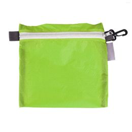 Storage Bags Waterproof Pocket Zipper Nylon Coated Silicon Hook Pouch Portable Organiser Reusable Outdoor Camping Hiking Bag Travel