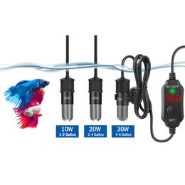 Filtration Heating Adjustable Small Aquarium Heater Submersible Fish Tank Betta Turtle Heater Temperature Range Digital Display USB Mini Aquarium 221119